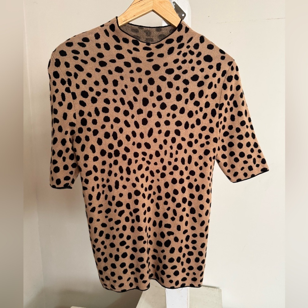 Ann Taylor Mock Neck Sweater Tee